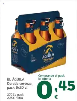 HiperDino EL ÁGUILA Dorada cerveza oferta
