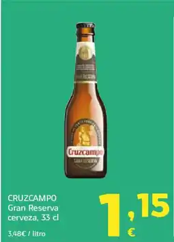 HiperDino CRUZCAMPO Gran Reserva cerveza oferta