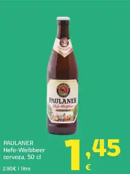 HiperDino PAULANER Hefe-Weibbeer cerveza oferta