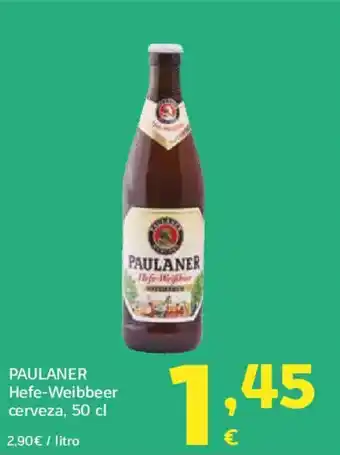 HiperDino PAULANER Hefe-Weibbeer cerveza oferta