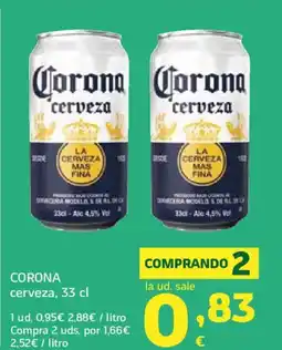 HiperDino CORONA cerveza oferta