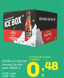 HiperDino ESTRELLA GALICIA cerveza ice box oferta