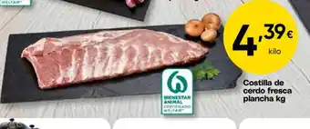 Cash FROIZ Costilla de cerdo fresca plancha oferta