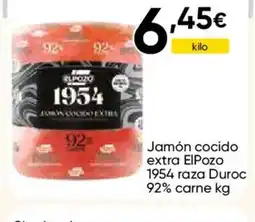 Cash FROIZ ELPOZO Jamón cocido extra 1954 raza Duroc 92% carne oferta
