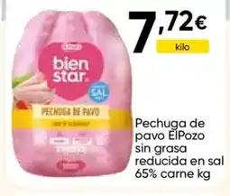 Cash FROIZ ELPOZO Pechuga de pavo sin grasa reducida en sal 65% carne oferta