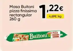 Cash FROIZ BUITONI Masa pizza finissima rectangular oferta