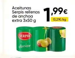 Cash FROIZ SERPIS Aceitunas rellenas de anchoa extra oferta