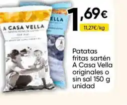 Cash FROIZ A CASA VELLA Patatas fritas sartén originales o sin sal oferta