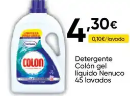 Cash FROIZ COLÓN Detergente gel liquido Nenuco oferta