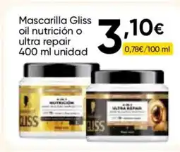Cash FROIZ GLISS Mascarilla oil nutrición o ultra repair oferta