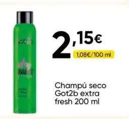 Cash FROIZ GOT2B Champú seco extra fresh oferta