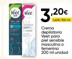 Cash FROIZ VEET Crema depilatoria para piel sensible masculina o femenina oferta
