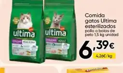 Cash FROIZ ULTIMA Comida gatos esterilizados pollo o bolas de pelo oferta