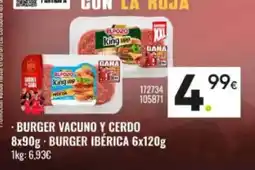 Family Cash Burger vacuno y cerdo burger ibérica oferta