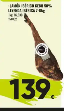 Family Cash Jamón ibérico cebo 50% leyenda ibérica oferta