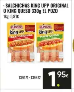 Family Cash EL POZO Salchichas king upp original o king queso oferta