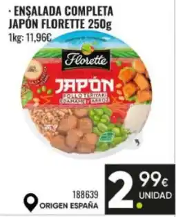 Family Cash FLORETTE Ensalada completa japón oferta