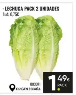 Family Cash Lechuga pack 2 unidades oferta