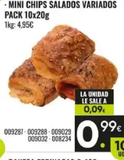 Family Cash Mini chips salados variados oferta