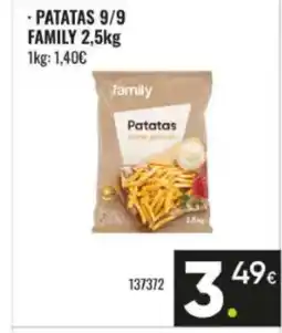 Family Cash FAMILY Patatas 9/9 oferta