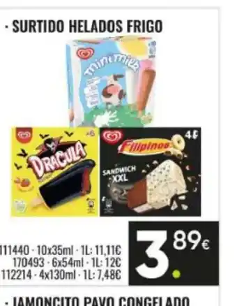 Family Cash Surtido helados frigo oferta