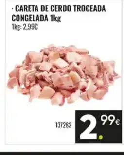 Family Cash Careta de cerdo troceada congelada oferta