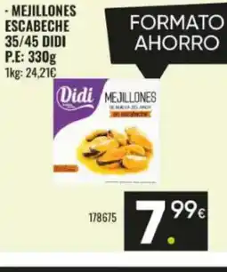 Family Cash DIDI Mejillones escabeche oferta
