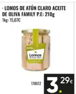 Family Cash FAMILY Lomos de atún claro aceite de oliva oferta