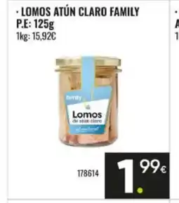 Family Cash FAMILY Lomos atún claro oferta