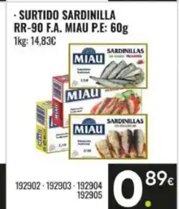 Family Cash MIAU Surtido sardinilla oferta