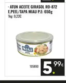 Family Cash MIAU Atun aceite girasol ro-872 e.peel/tapa oferta