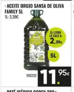 Family Cash FAMILY Aceite orujo sansa de oliva oferta
