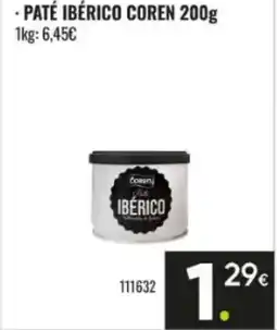 Family Cash COREN Paté ibérico oferta