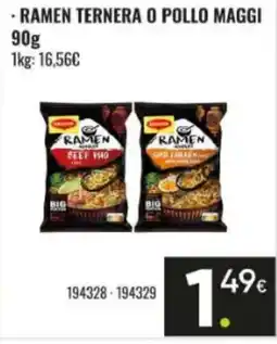 Family Cash MAGGI Ramen ternera o pollo oferta