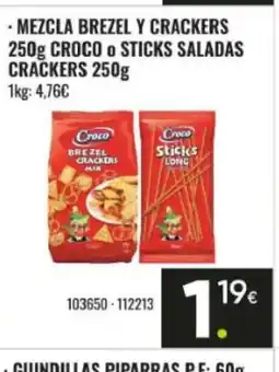 Family Cash Mezcla brezel y crackers croco o sticks saladas crackers oferta