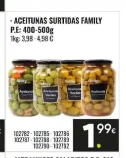 Family Cash FAMILY Aceitunas surtidas oferta