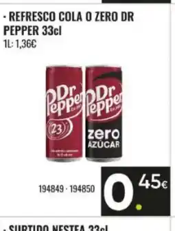 Family Cash DR PEPPER Refresco cola o zero oferta