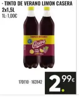 Family Cash LA CASERA Tinto de verano limon oferta