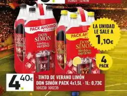 Family Cash DON SIMÓN Tinto de verano limón oferta