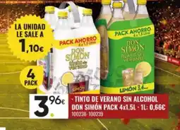Family Cash DON SIMÓN Tinto de verano sin alcohol oferta
