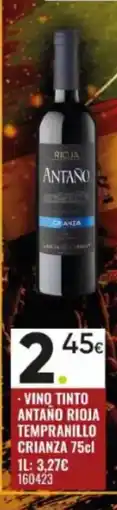 Family Cash Vino tinto antaño rioja tempranillo crianza oferta