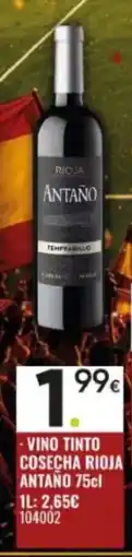 Family Cash Vino tinto cosecha rioja antano oferta