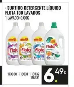 Family Cash FLOTA Surtido detergente líquido 100 lavados oferta