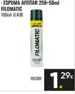 Family Cash FILOMATIC Espuma afeitar oferta
