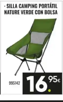 Family Cash Silla camping portátil nature verde con bolsa oferta