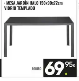 Family Cash Mesa jardín halo vidrio templado oferta