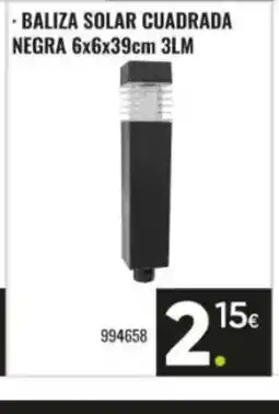 Family Cash Baliza solar cuadrada negra oferta