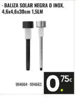 Family Cash Baliza solar negra o inox oferta