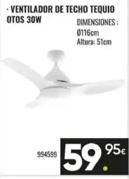 Family Cash Ventilador de techo tequio otos 30w oferta