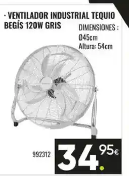 Family Cash Ventilador industrial tequio begís 120w gris oferta